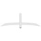Ekena Millwork Bellingham Architectural Grade PVC Gable Bracket, 72"W x 24"H x 2"D x 4"F, 8/12 Pitch GBP072X24X0204BEL00 - alternate 2